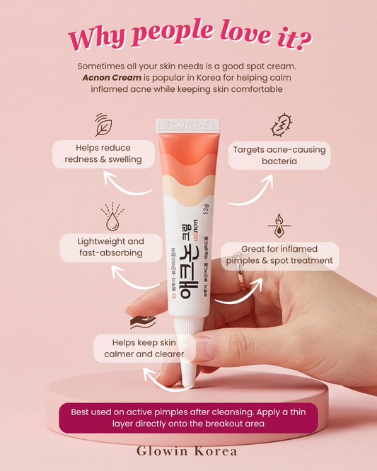 Why People Love Acnon Cream - Korean Spot Treatment for Acne | Glowin Korea