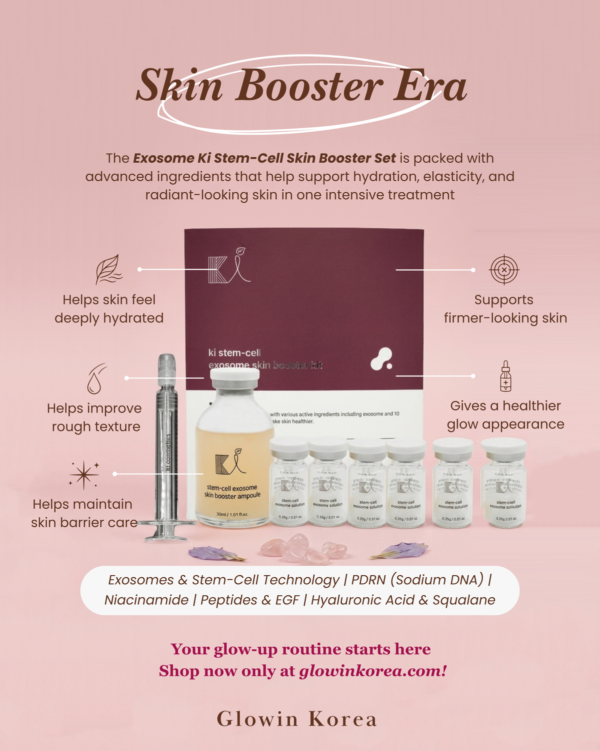 Exosome Ki Stem-Cell Skin Booster Set - Skin Booster Era | Glowin Korea