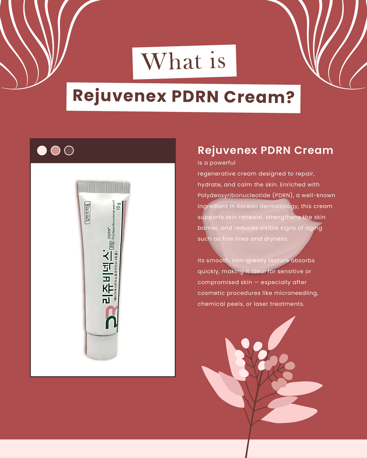 What is Rejuvenex PDRN Cream - Regenerative Korean Skincare | Glowin Korea