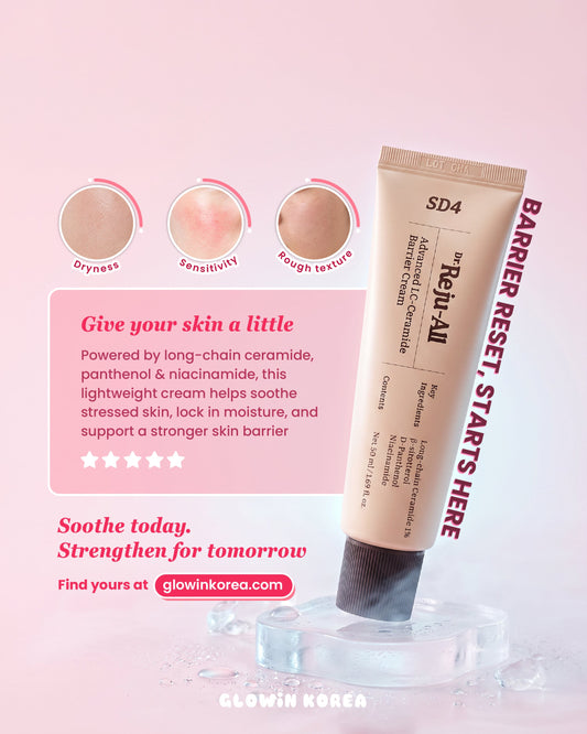 Dr. Reju-All Advanced LC-Ceramide Barrier Cream for dryness, sensitivity, and rough texture — Glowin Korea