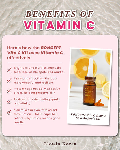 Daiso Korea Boncept Double Shot Ampoule Benefits