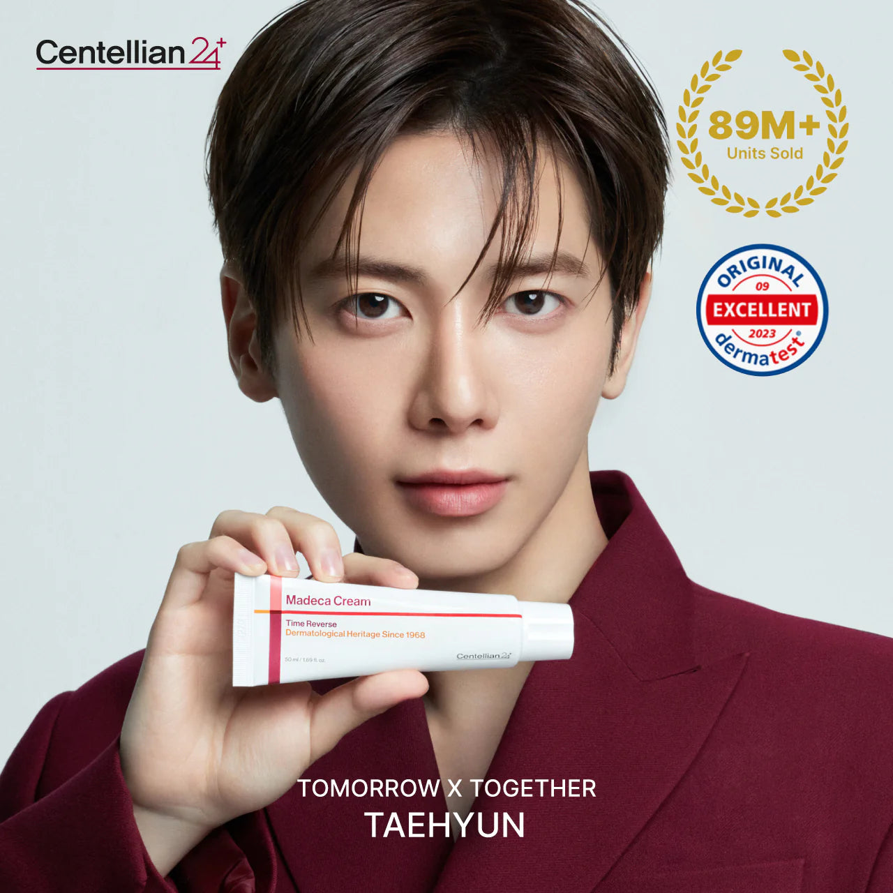 Dongkook Pharmaceutical Centella Asiatica Total Care Anti-Aging Cream 50ml product packaging on a clean aesthetic background
