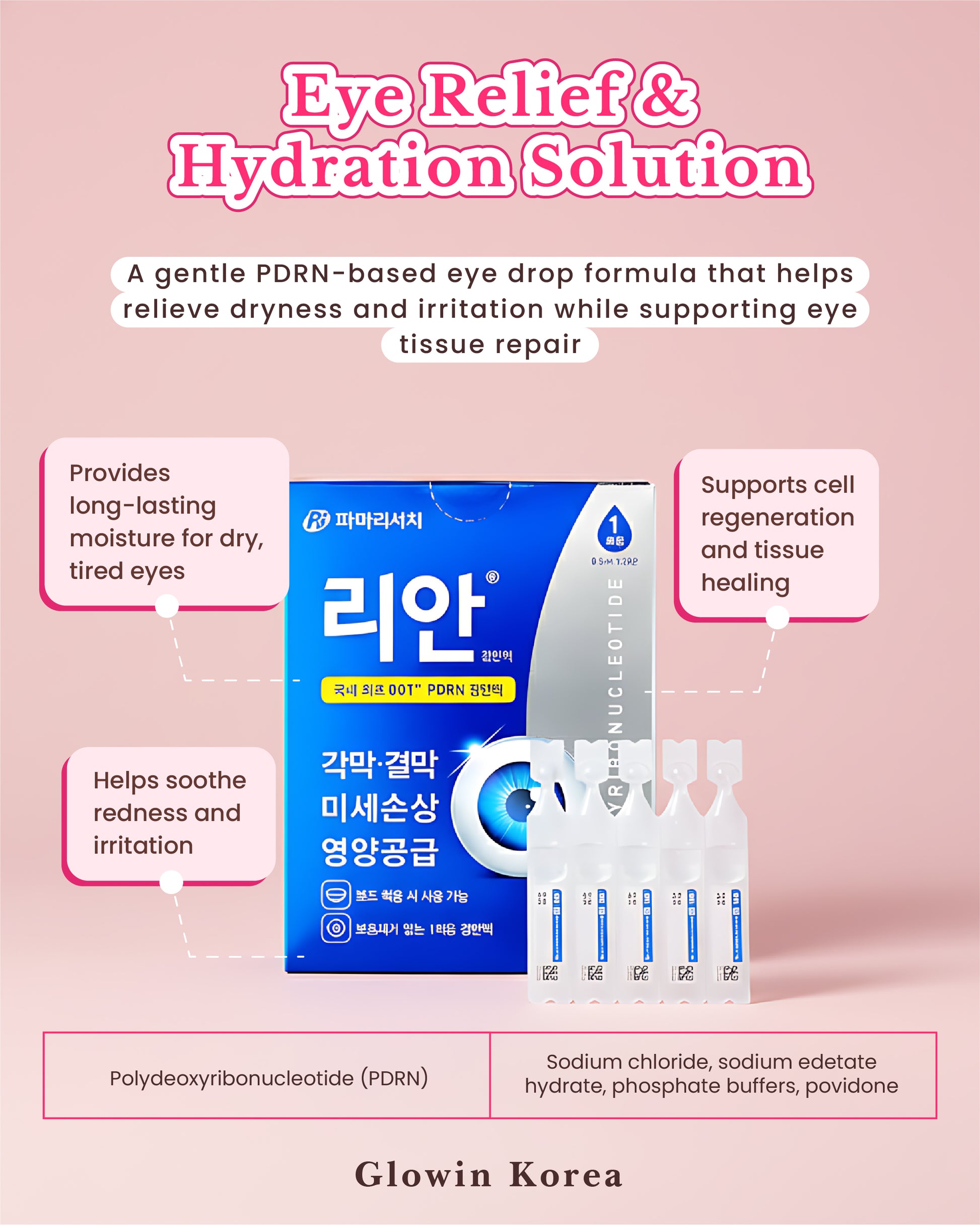 Re-An PDRN Eye drops Eye Relief Solution