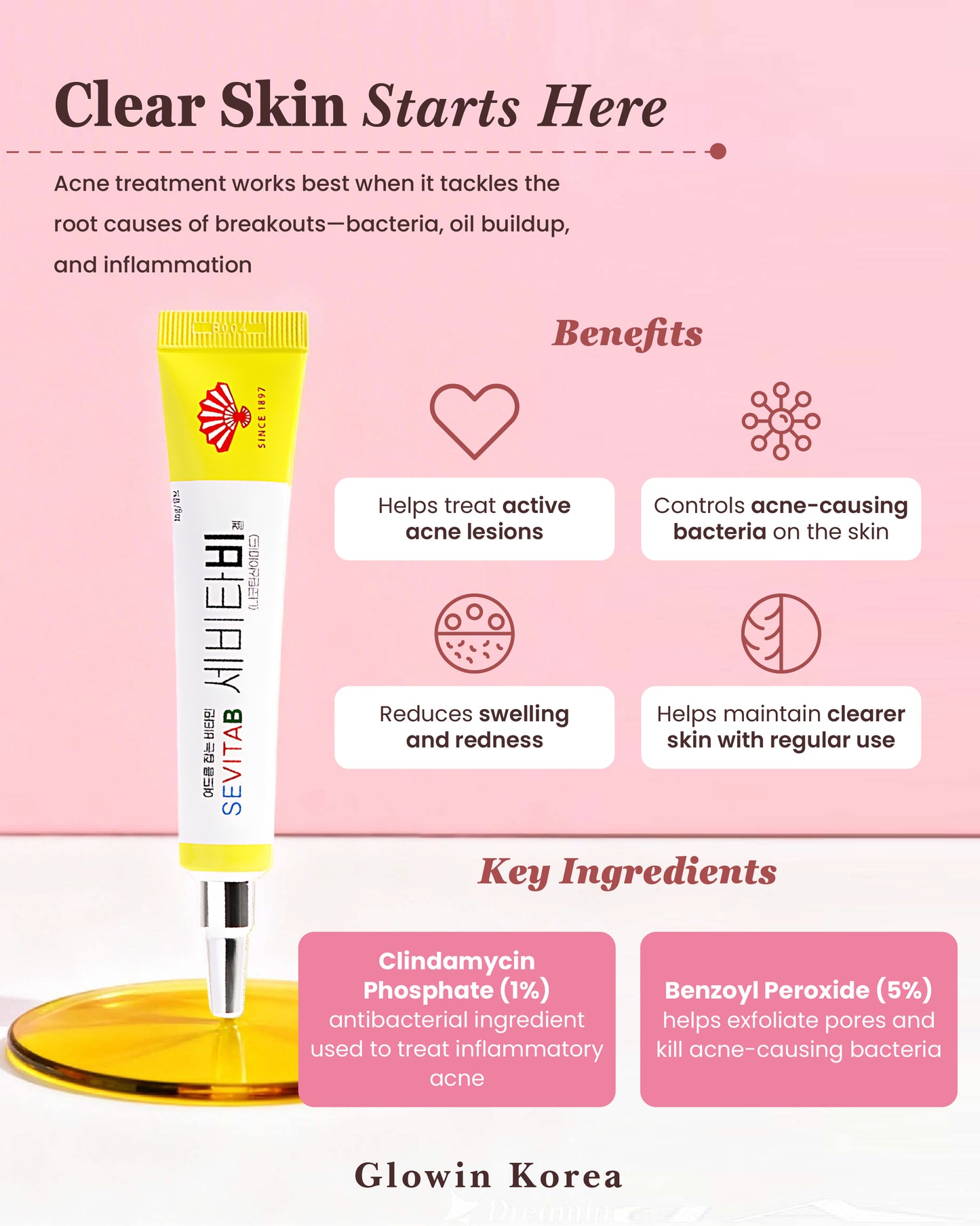 Buy Sevita-B: Korean Acne Treatment with Vitamin B3
